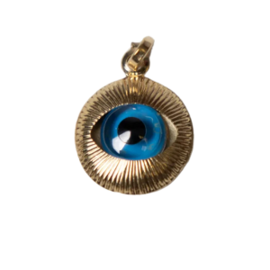 18k Italian Evil Eye Pendant – Protection and Sophistication